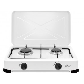 HORNILLO SOGO COC-SS-10260 GAS BUTANO 2 QUEMADORES