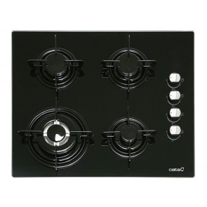 PLACA CRISTAL-GAS CATA CI 631 BK GAS NATURAL 59CM 4 QUEMADORES