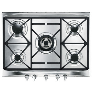 PLACA DE COCINA SMEG SR275XGH2 GAS NATURAL 70CM 5 QUEMADORES