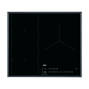 PLACA DE INDUCCION AEG IKE63471FB 60CM 3 ZONAS DE COCCION MARCO BISELADO