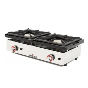 HORNILLO A GAS INDUSTRIAL ARILEX 2 FUEGOS DE 40CM 80CG BUT/NAT