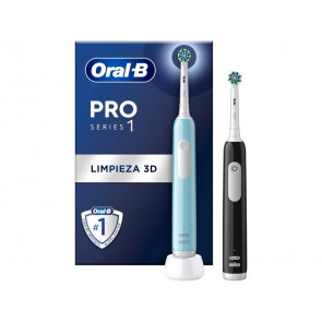 PACK CEPILLO DENTAL ORAL-B PRO 1 TURQUESA + NEGRO BRAUN