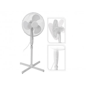 VENTILADOR PIE EXCELLENT COLOR BLANCO 45W Ø40CM 33105 EDM