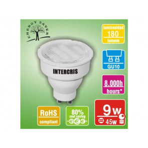 BOMBILLA BAJO CONSUMO 9W 8000H (025) INTERCRIS