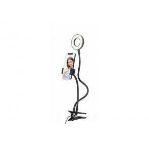 ANILLO DE LUZ PARA SELFIE CON SOPORTE PARA TELEFONO LED-RING4-PH-01 GEMBIRD