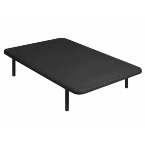 BASE TAPIZADA MOD. KORAL PLUS 90 X 190 + PATAS NEGRAS BRUNETTE
