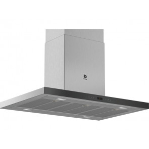 CAMPANA BALAY DECORATIVA ISLA 90CM CRISTAL NEGRO LED 3BI998HNC