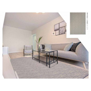 ALFOMBRA NOTIER 160X240 C/ GREY-CREAM IKAYA