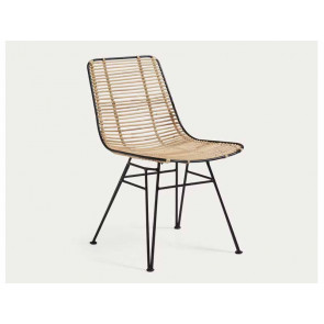 SILLA TISHANA RATAN Y ACERO CC2977E01-1/1 KAVEHOME