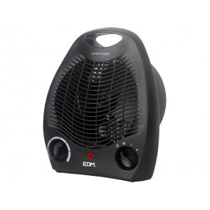 CALEFACTOR DE SUELO VERTICAL 1000-2000W NEGRO 07220 EDM