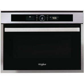 HORNO MICROONDAS INTEGRABLE WHIRLPOOL 40L 900W INOX/NEGRO CON GRILL AMW 509/IX
