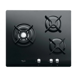 PLACA DE COCINA WHIRLPOOL AKT404/NB GAS NATURAL 60CM 3 QUEMADORES