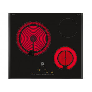 PLACA VITROCERAMICA BALAY 3EB765LQ 60CM 3 ZONAS DE COCCION MARCO BISELADO