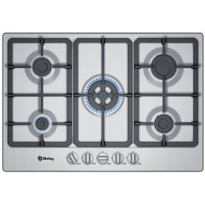 PLACA DE COCINA BALAY 3ETX576HB GAS BUTANO 75CM 5 QUEMADORES ACERO INOXIDABLE
