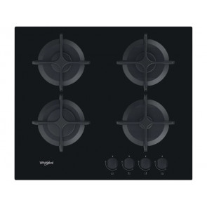 PLACA DE COCINA WHIRLPOOL GOB616/NB GAS NATURAL 59CM 4 QUEMADORES