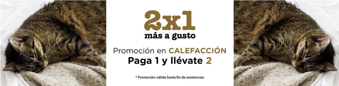 promoción 2x1 calefacción