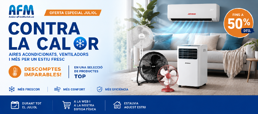 Oferta Especial -50% i -10% Descompte Contra la Calor Oferta Especial -50% i -10% Descompte Contra la Calor
